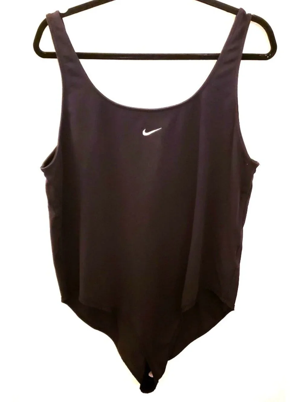 Nike Tank Style Cotton Blend Black Bodysuit Size 2X EUC